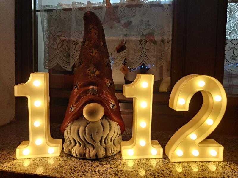 Leuchtzahlen 1.12 mit Wichtel