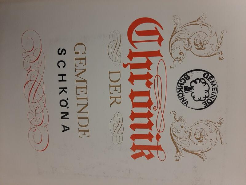 Titelblatt der Chronik der Gemeinde Schköna